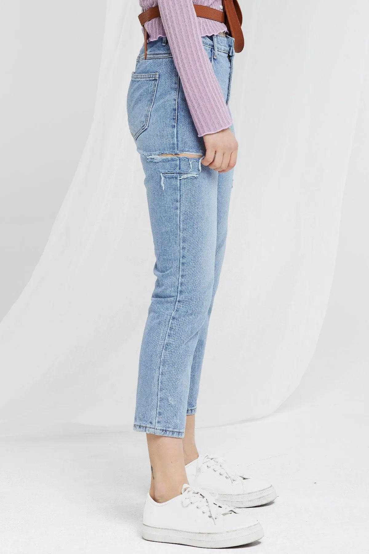 Ella Side Ripped Jeans