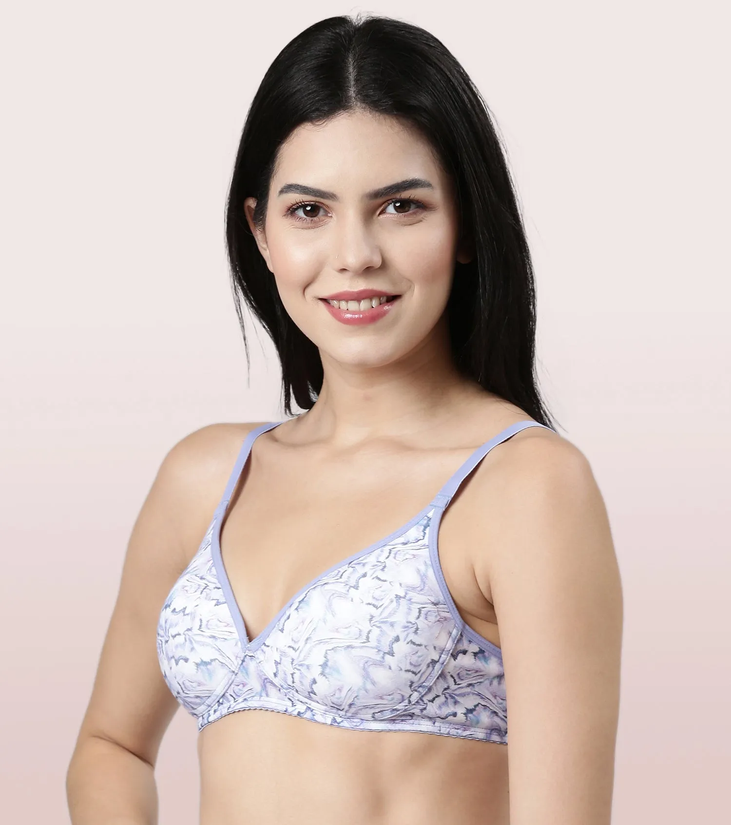 Enamor Perfect Coverage Cotton T-shirt Bra for Women- Padded and Wirefree