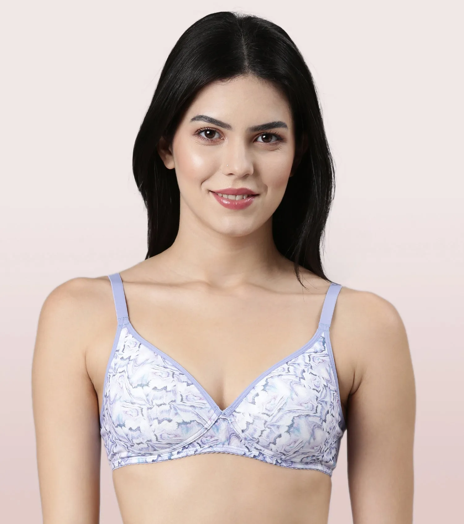 Enamor Perfect Coverage Cotton T-shirt Bra for Women- Padded and Wirefree