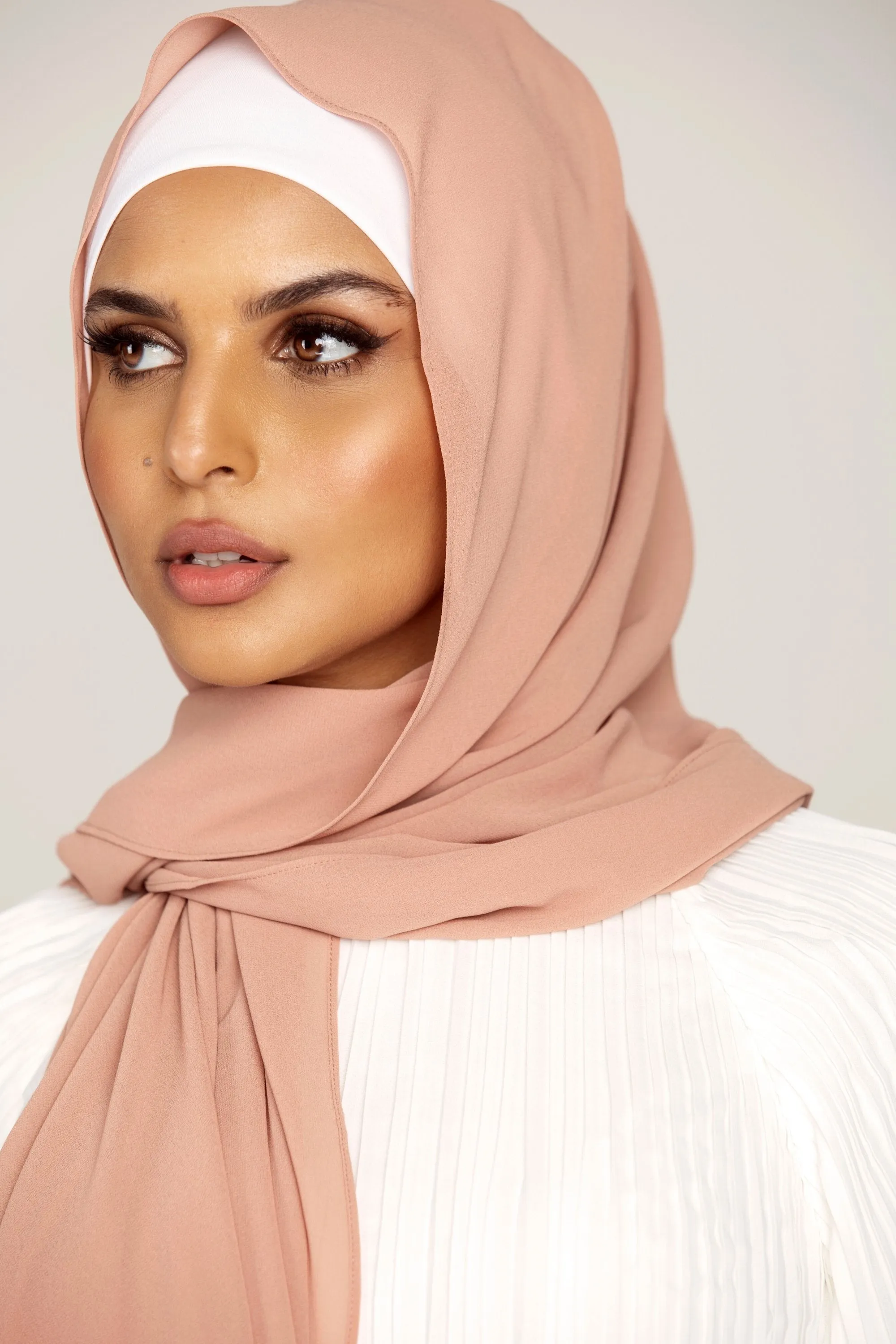 Essential Chiffon Hijab - Rose Taupe