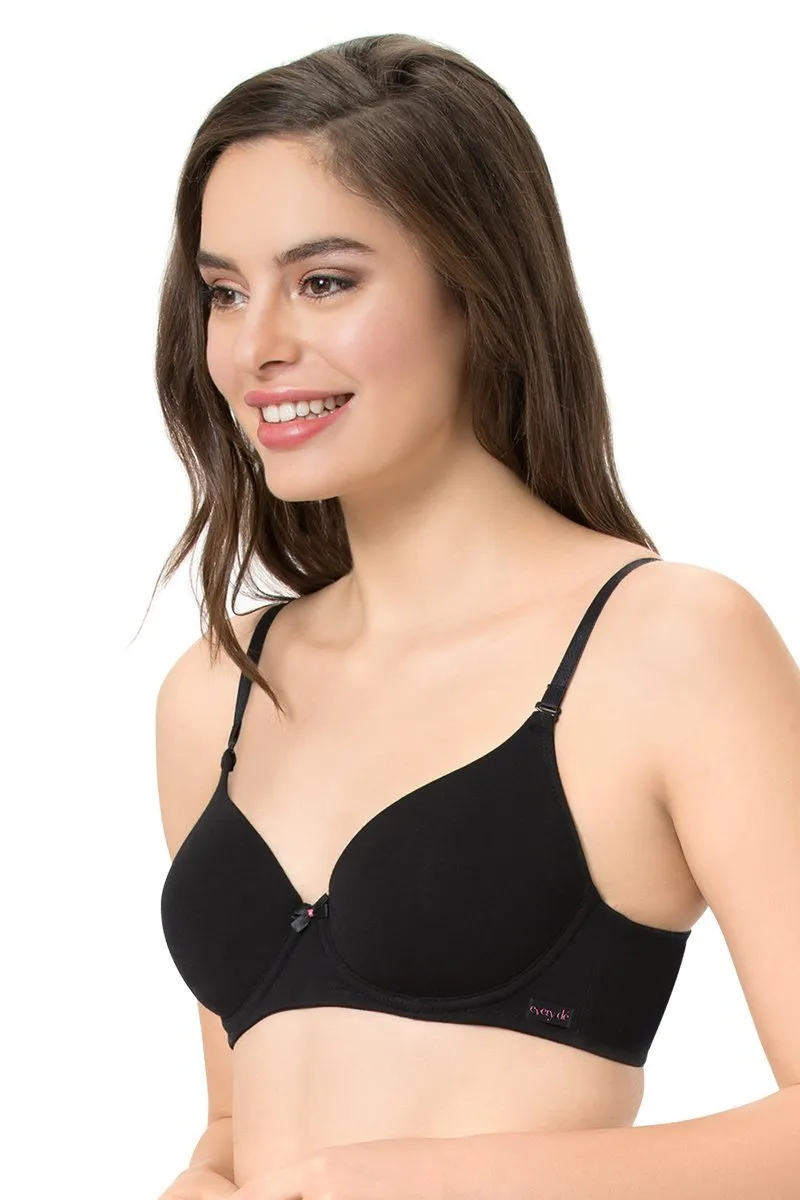 every de Carefree Padded Wired Confidence T-Shirt Bra - Black