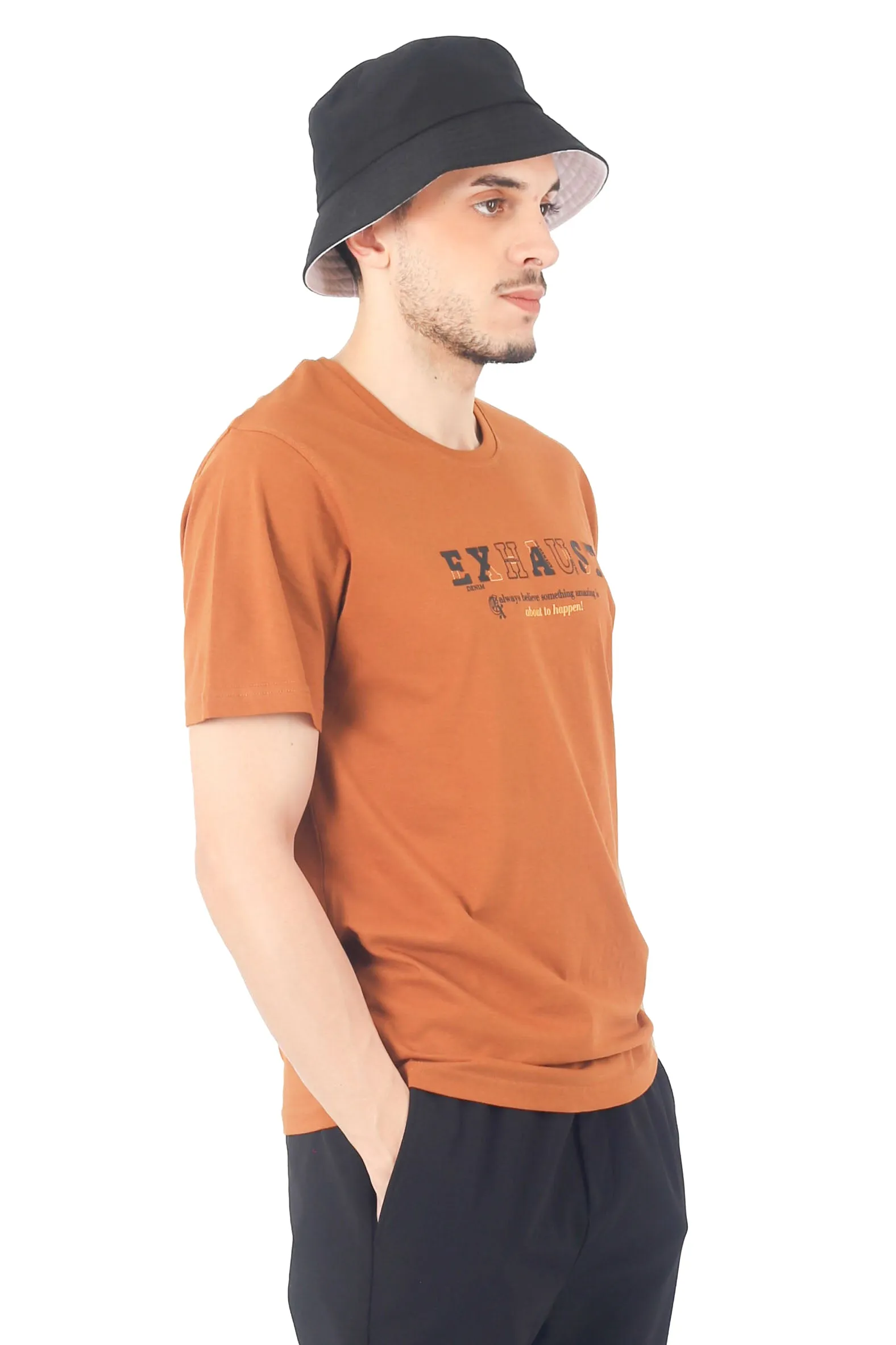 EXHAUST ROUND NECK T SHIRT [FREE CUT] 1649