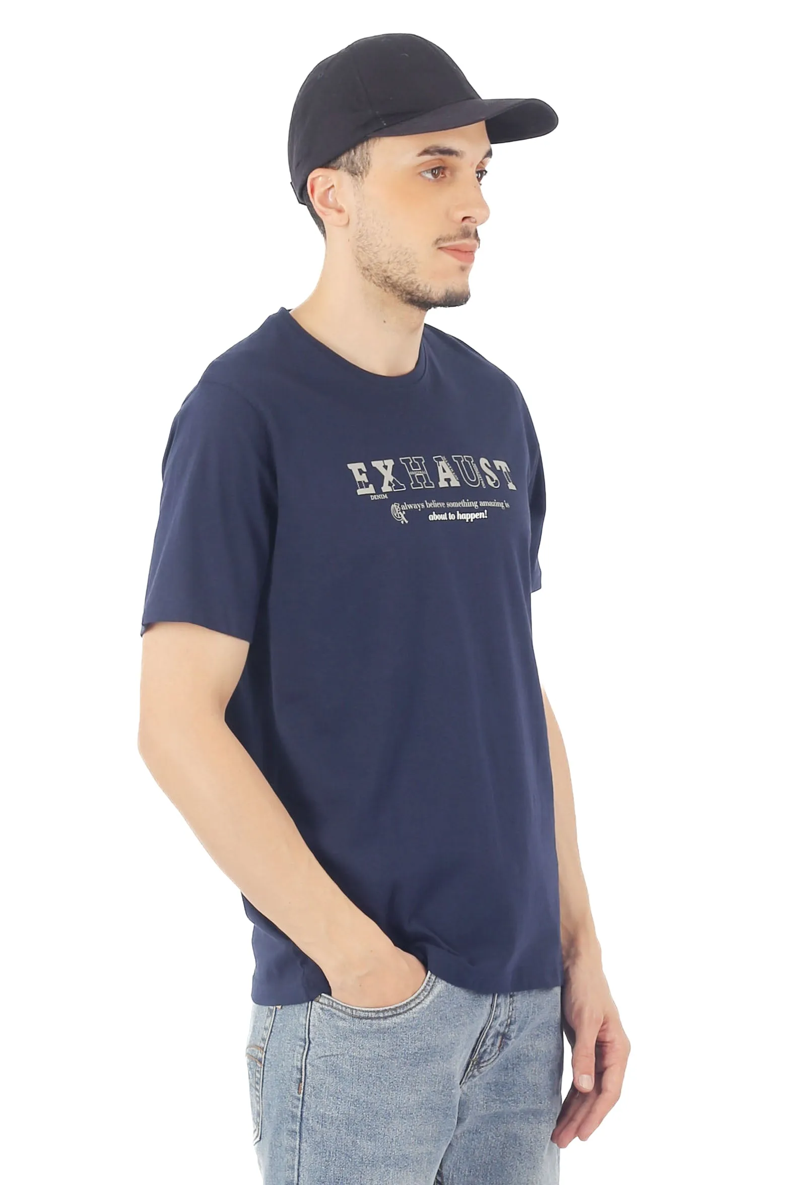 EXHAUST ROUND NECK T SHIRT [FREE CUT] 1649