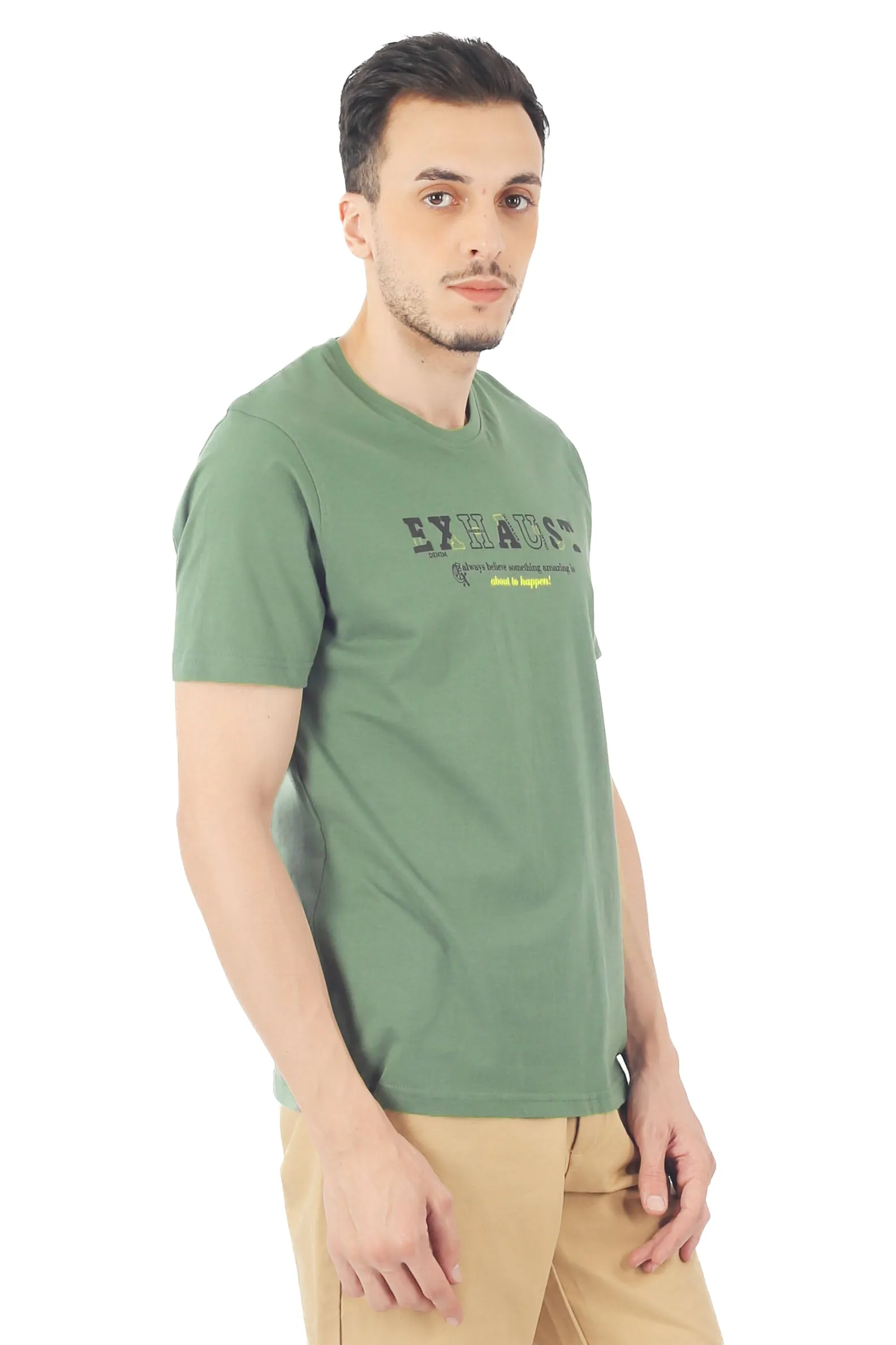 EXHAUST ROUND NECK T SHIRT [FREE CUT] 1649