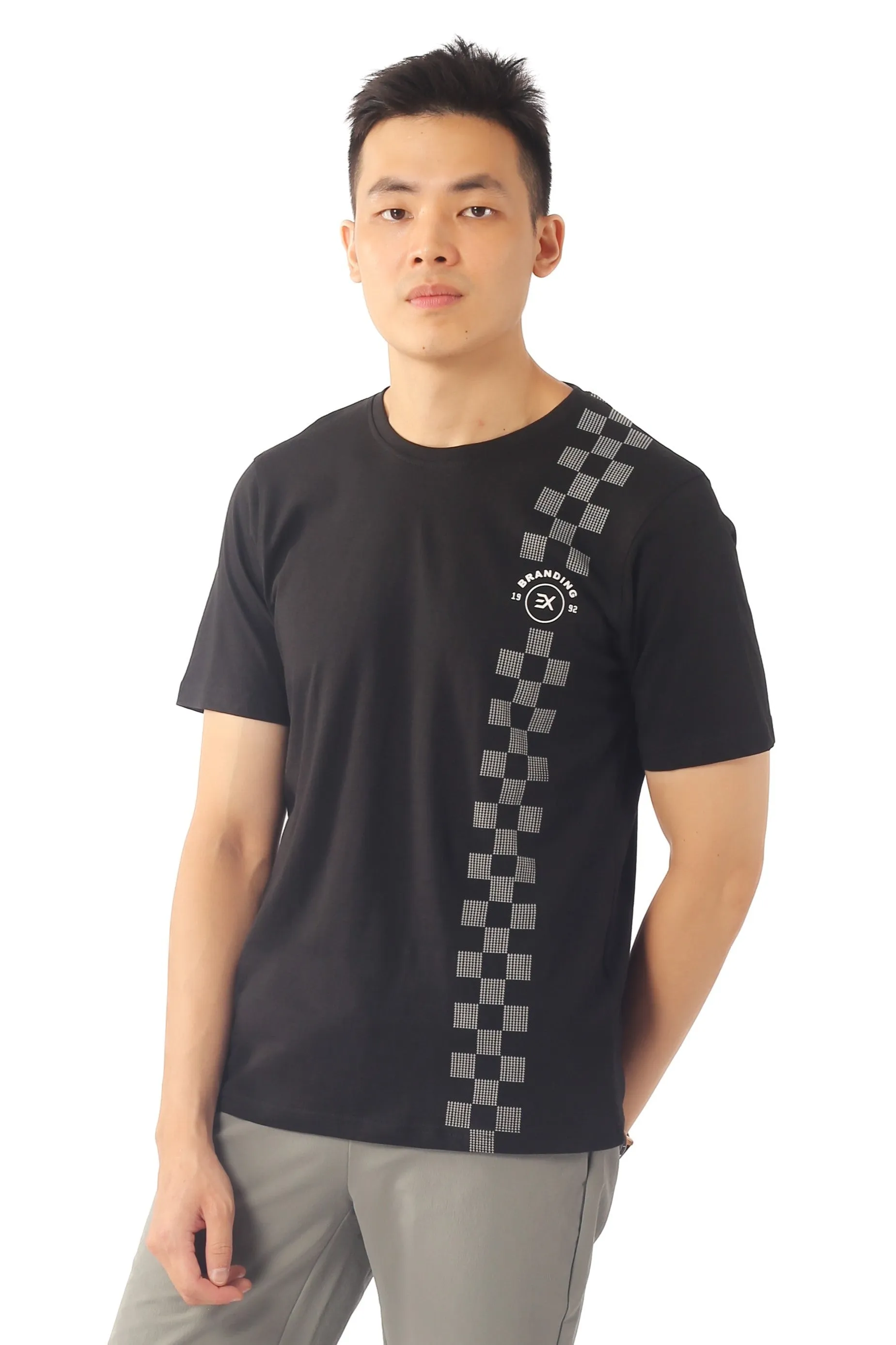 EXHAUST ROUND NECK T SHIRT [FREE CUT] 1671