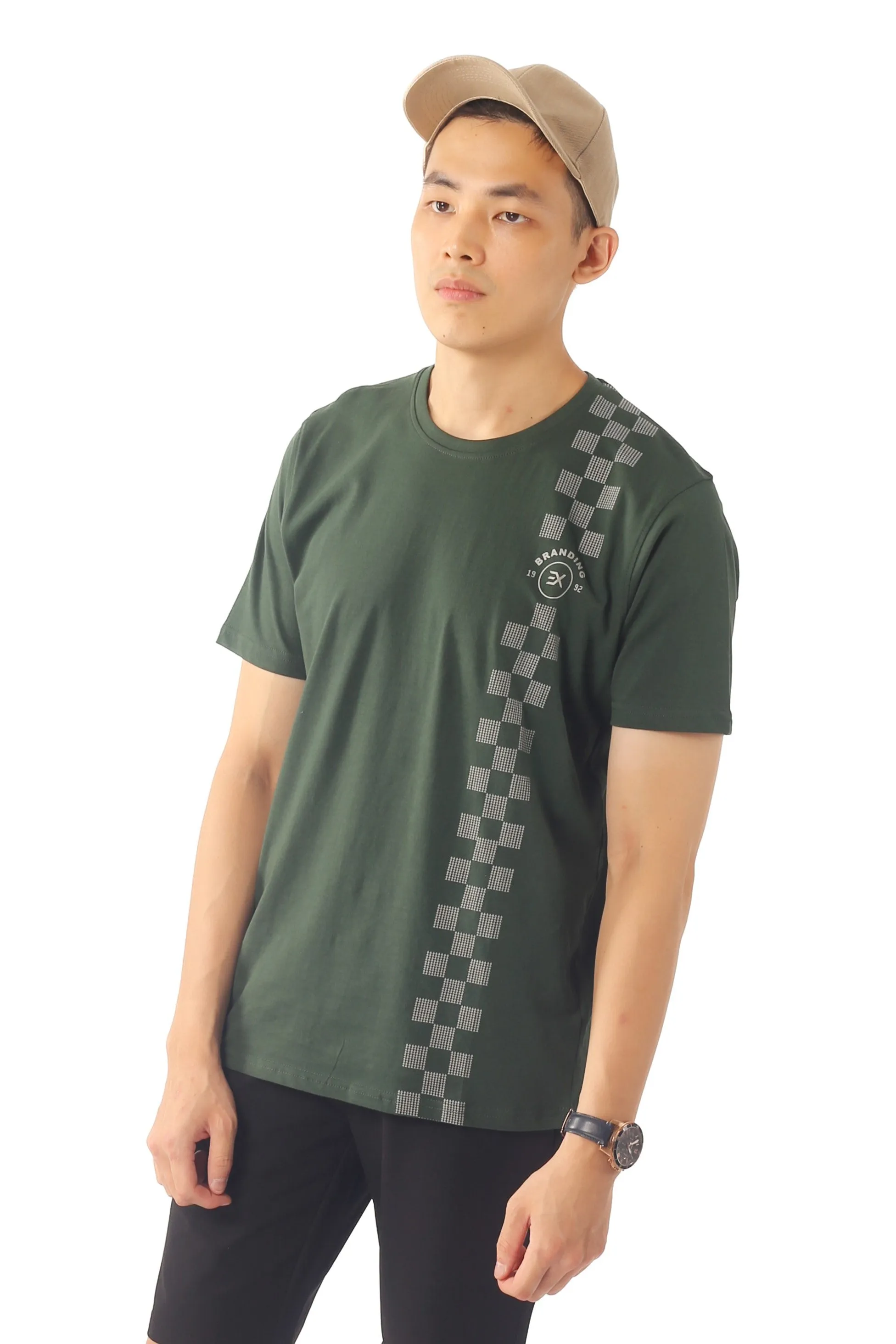 EXHAUST ROUND NECK T SHIRT [FREE CUT] 1671