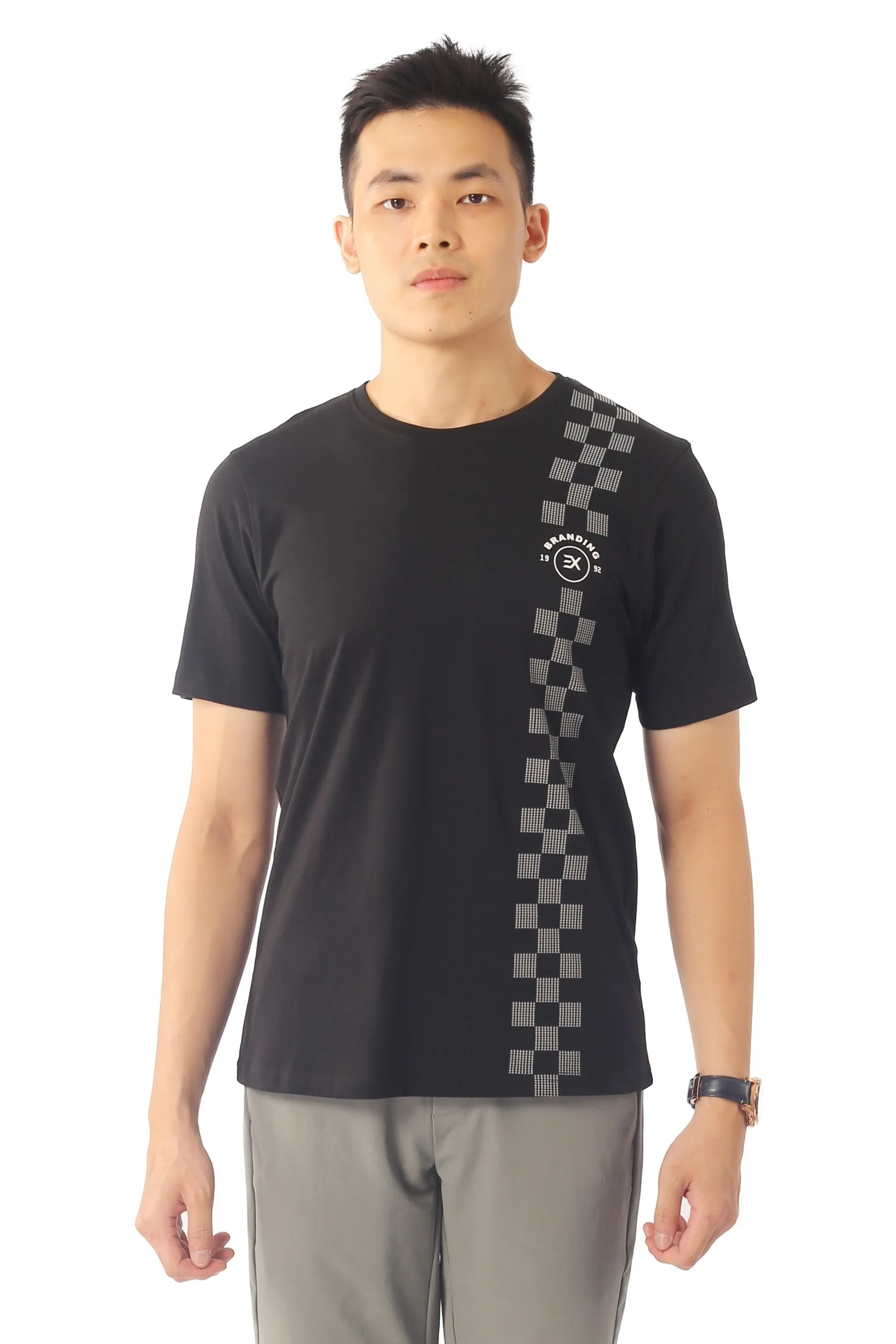 EXHAUST ROUND NECK T SHIRT [FREE CUT] 1671