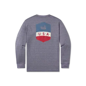 FieldTec™ Heathered Performance Tee - Liberty - Long Sleeve