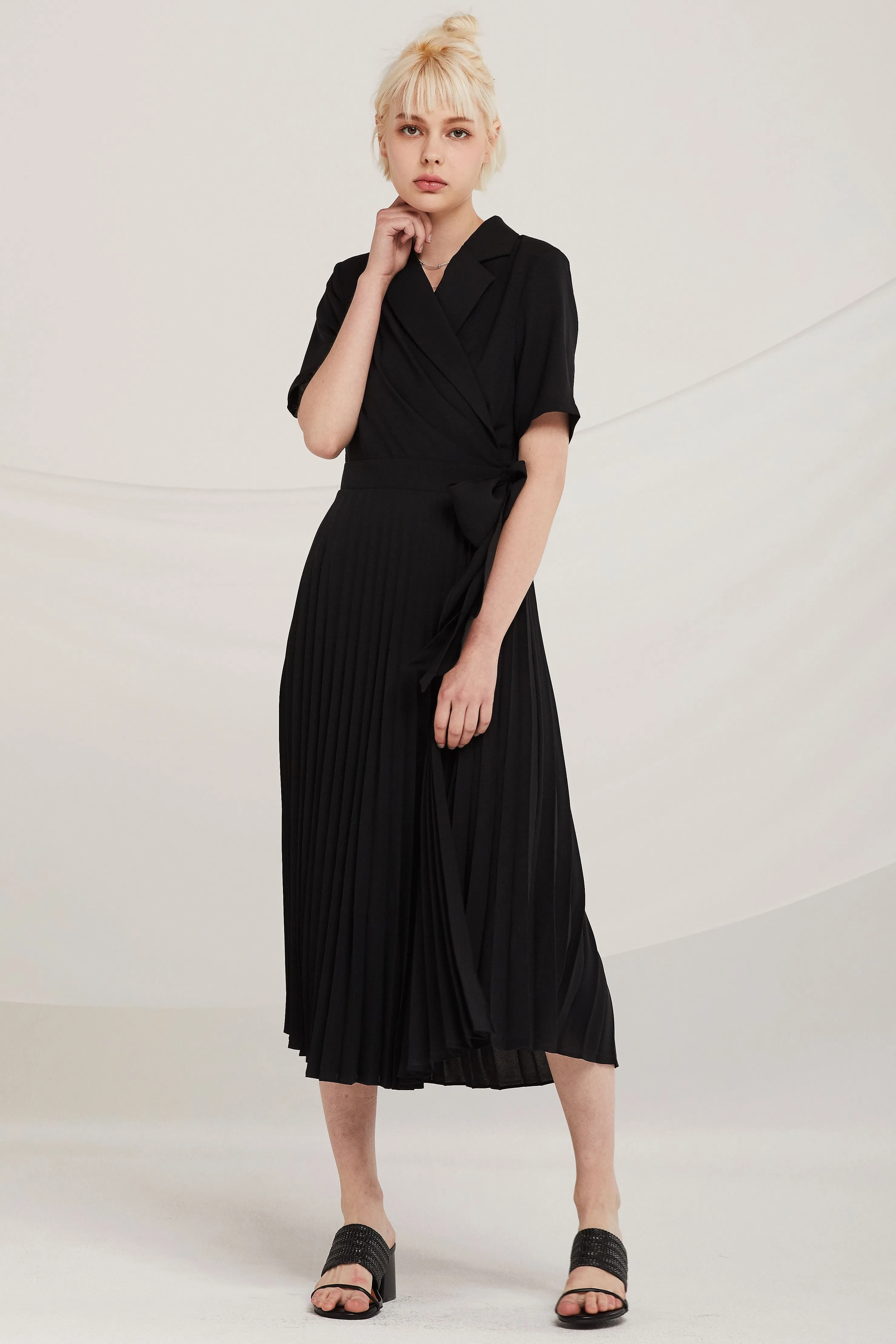 Finn Pleated Wrap Dress