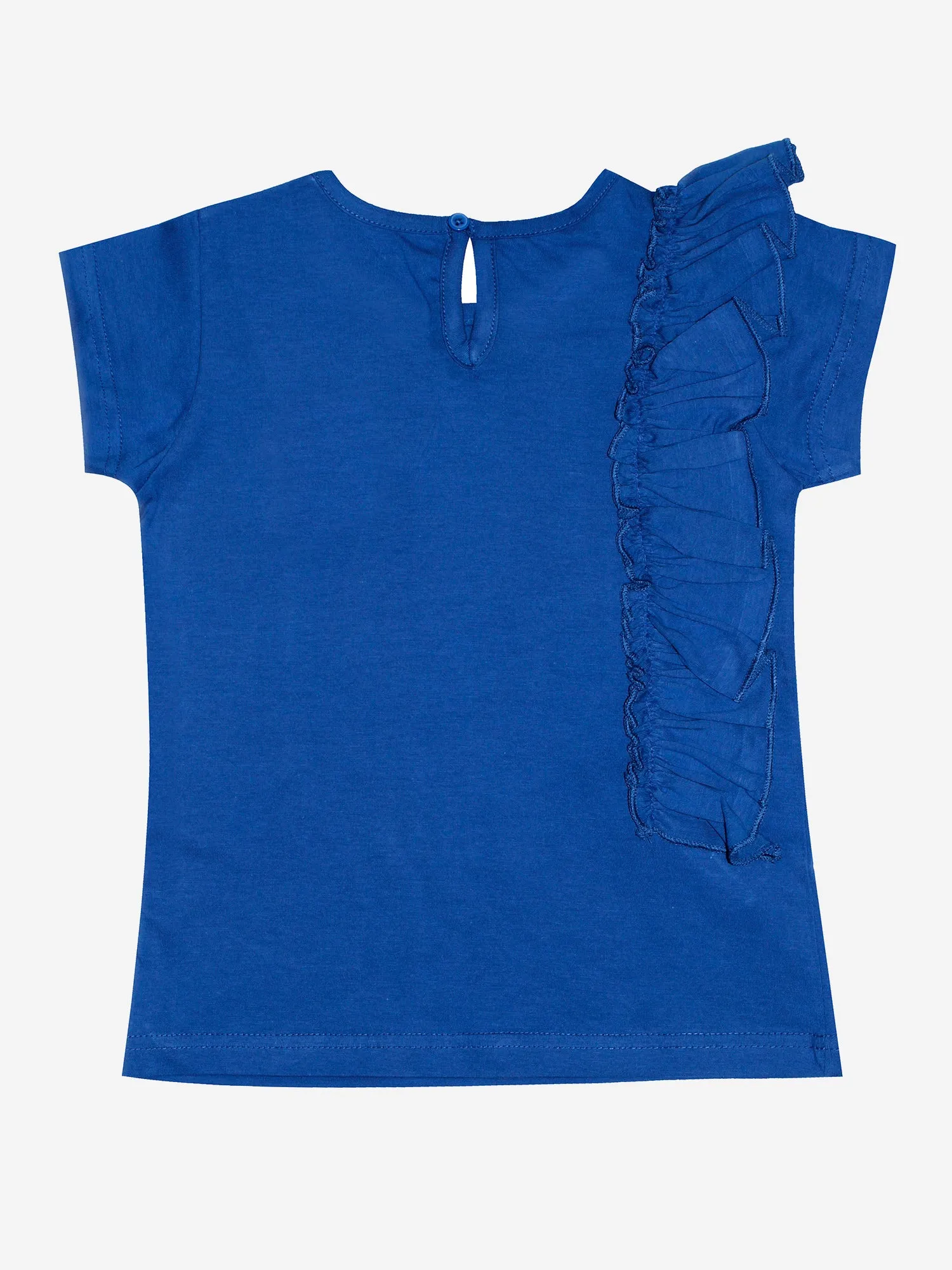 Girls Frill Tee With Badge