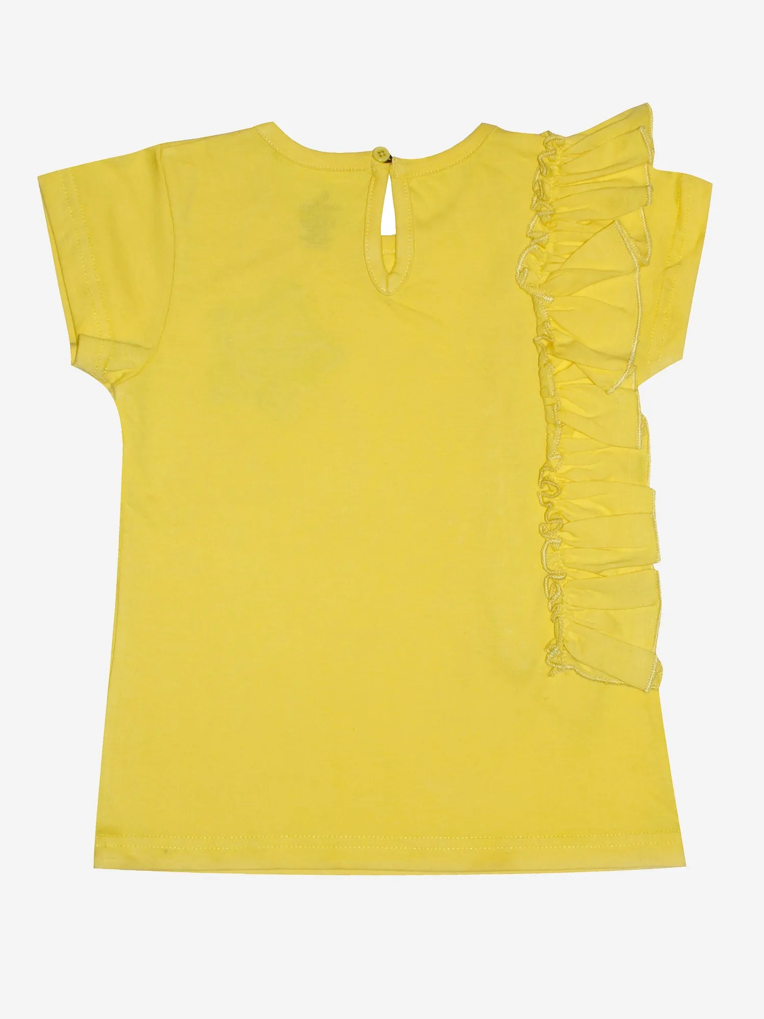 Girls Frill Tee With Badge