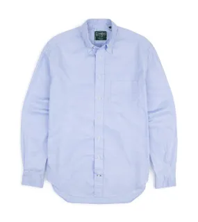 Gitman Vintage Zephyr Cotton Shirt: Blue