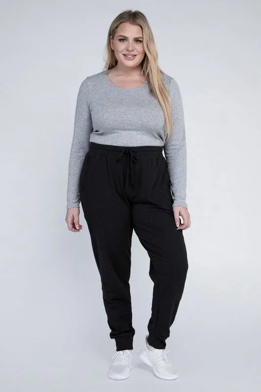 HI Curvy Plus Size Women Drawstring Jogger