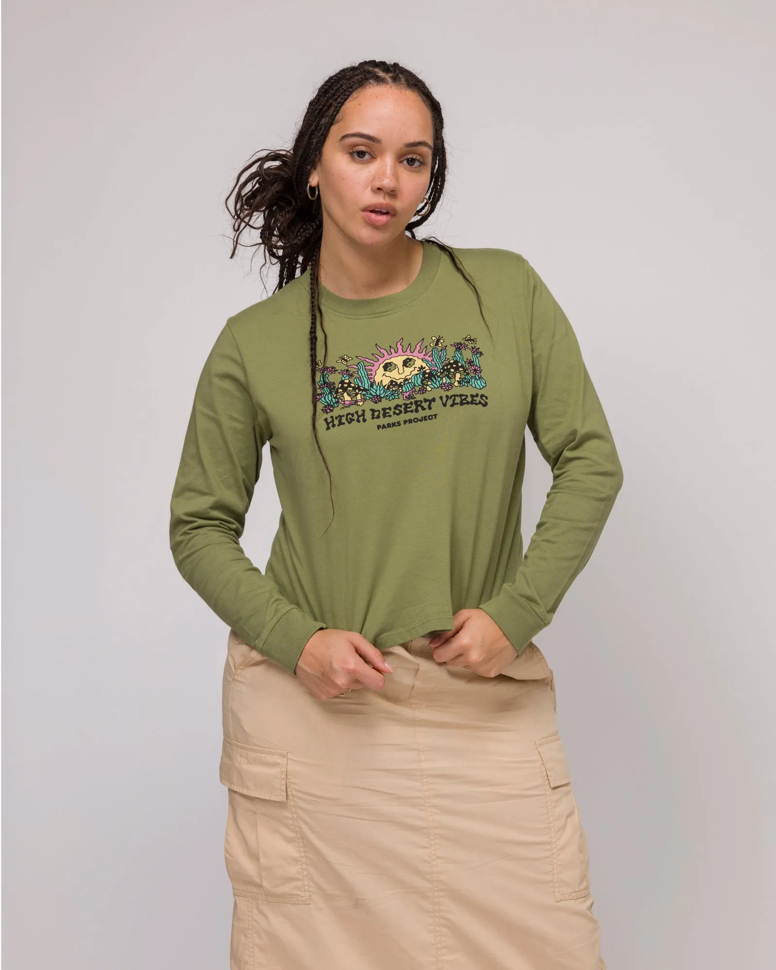 High Desert Vibes Sun Boxy Long Sleeve Tee