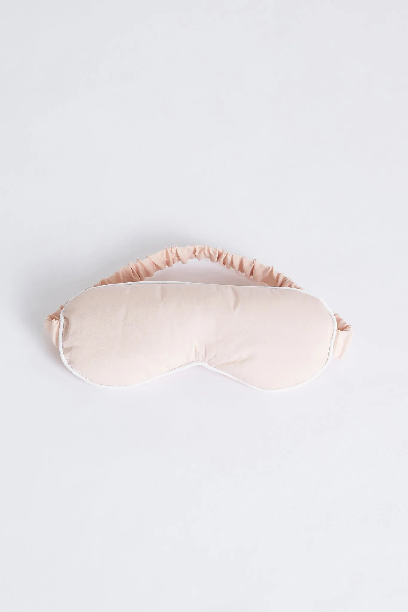 Iluka Eye Mask - Blush with White Piping