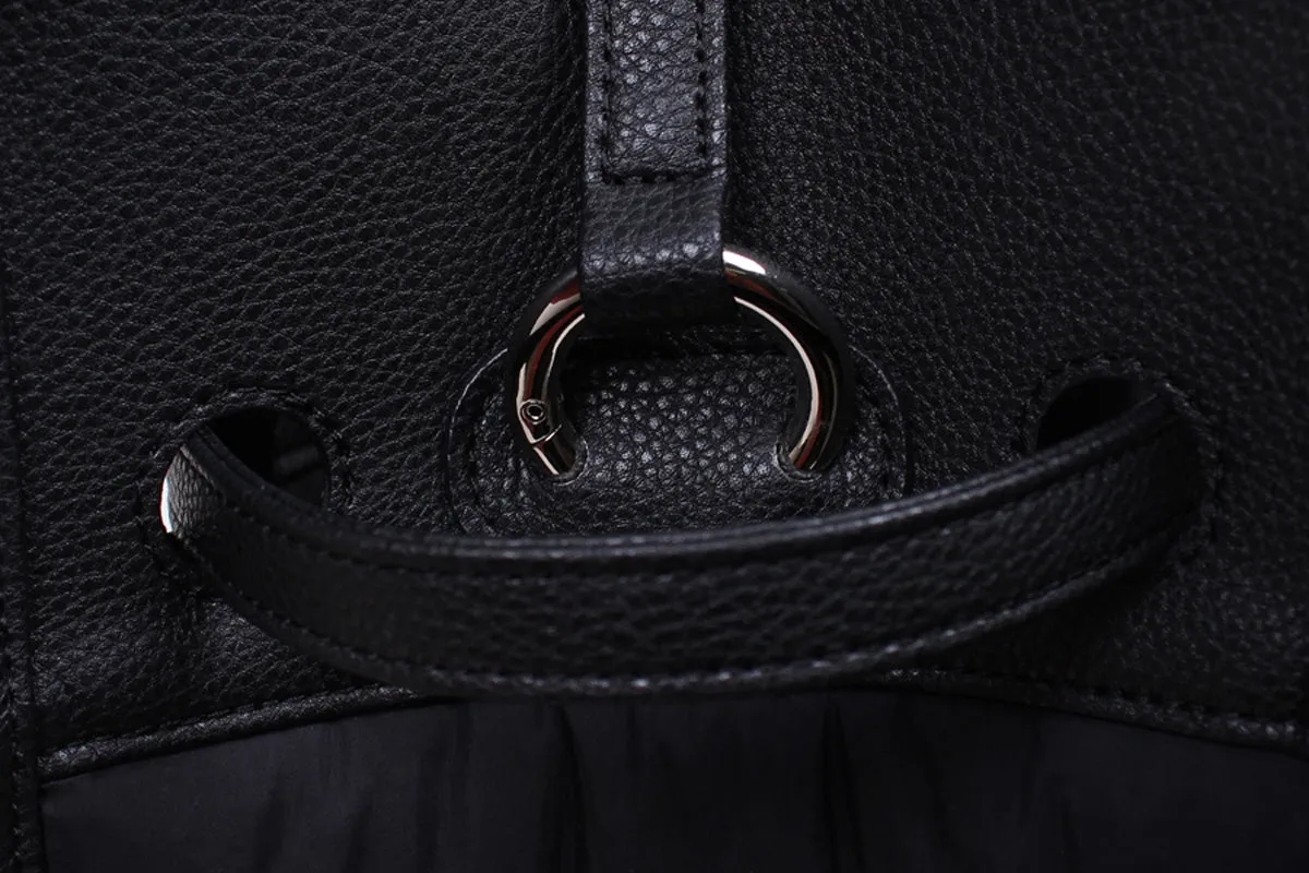 lucky padding shoulder bag black