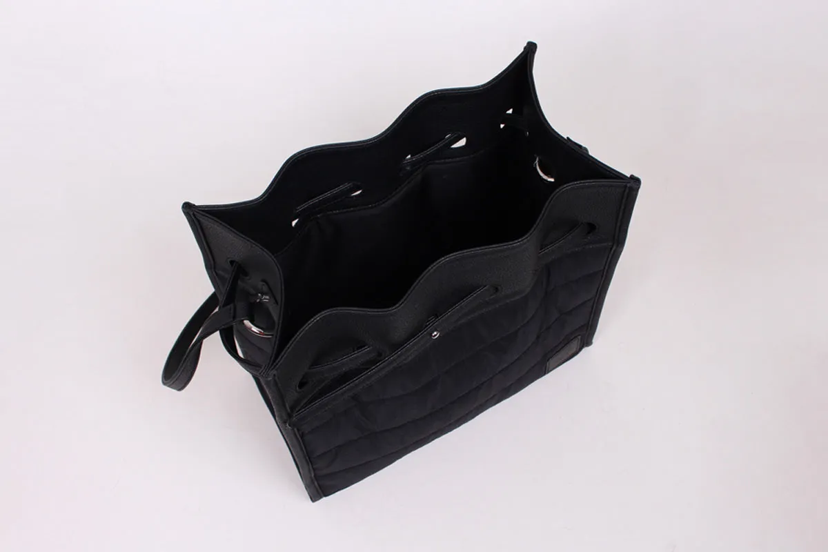 lucky padding shoulder bag black