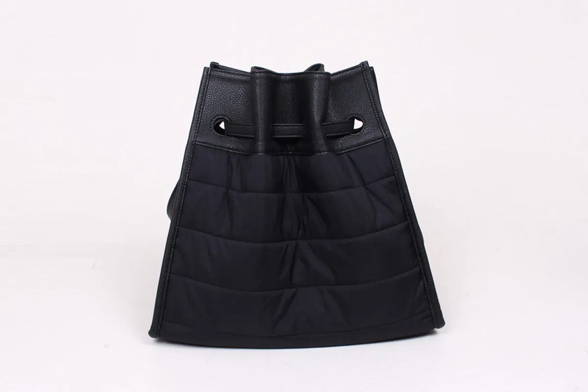 lucky padding shoulder bag black