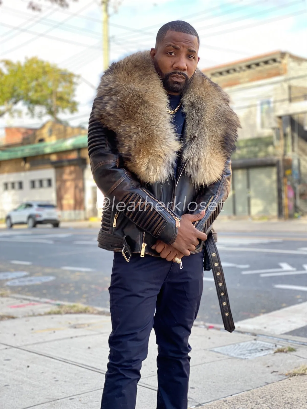 Men's Trey Biker Copper With John Snow Fur