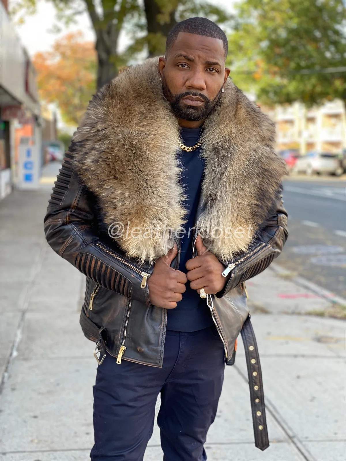 Men's Trey Biker Copper With John Snow Fur