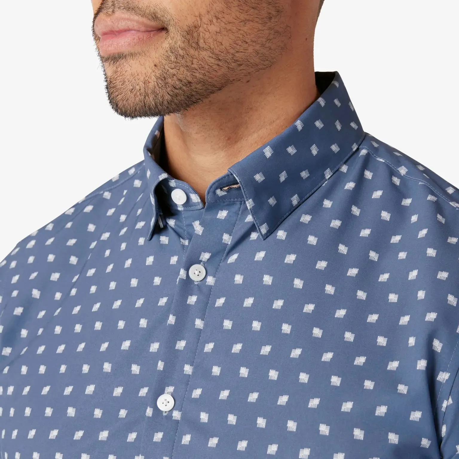 Monaco Dress Shirt - Coastal Fjord - Mizzen and Main