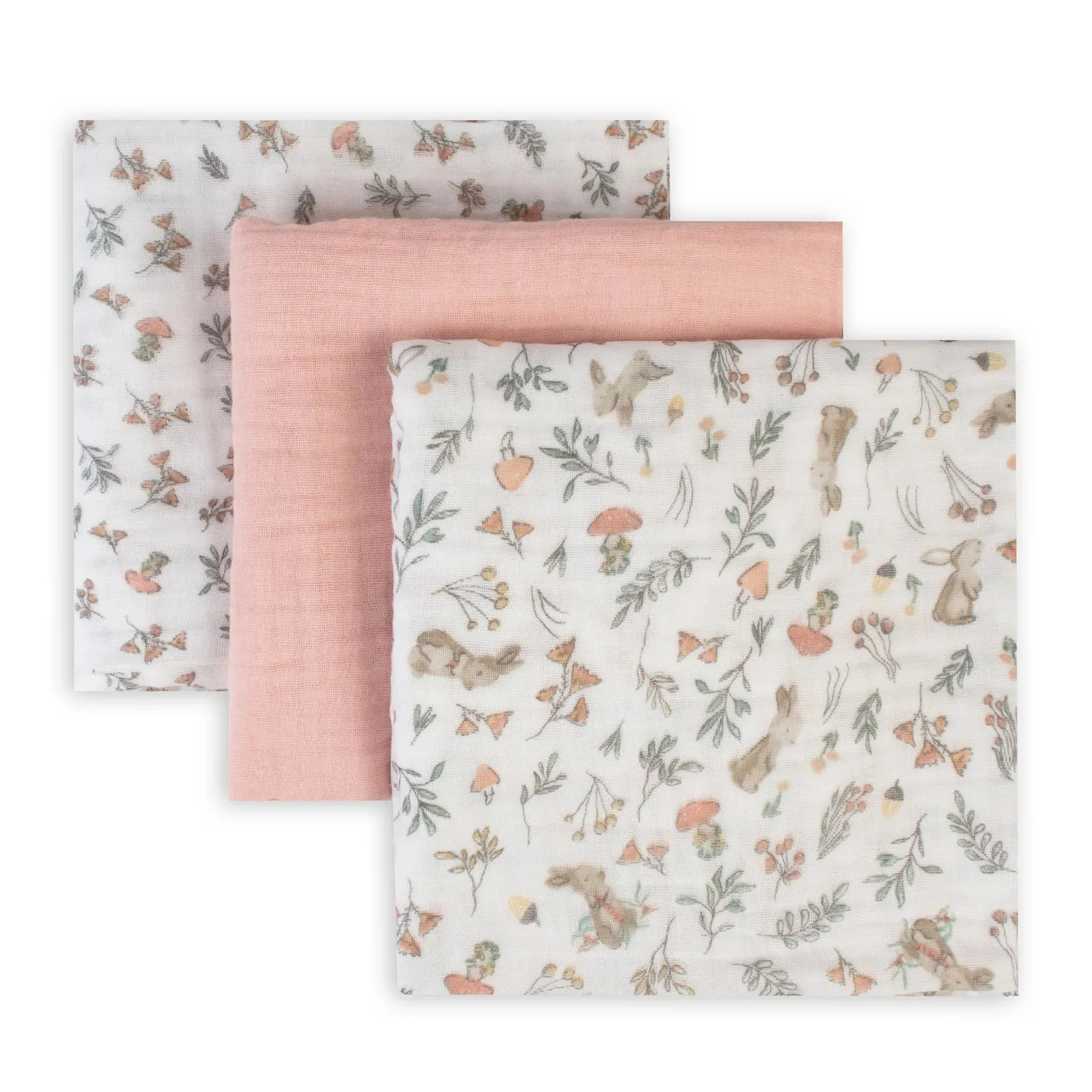 Muslin Swaddle 3pk - Harvest Bunny