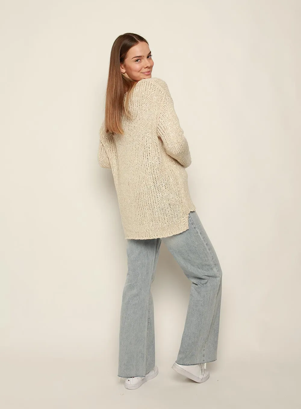 Ramona Knit Jumper-BEIGE