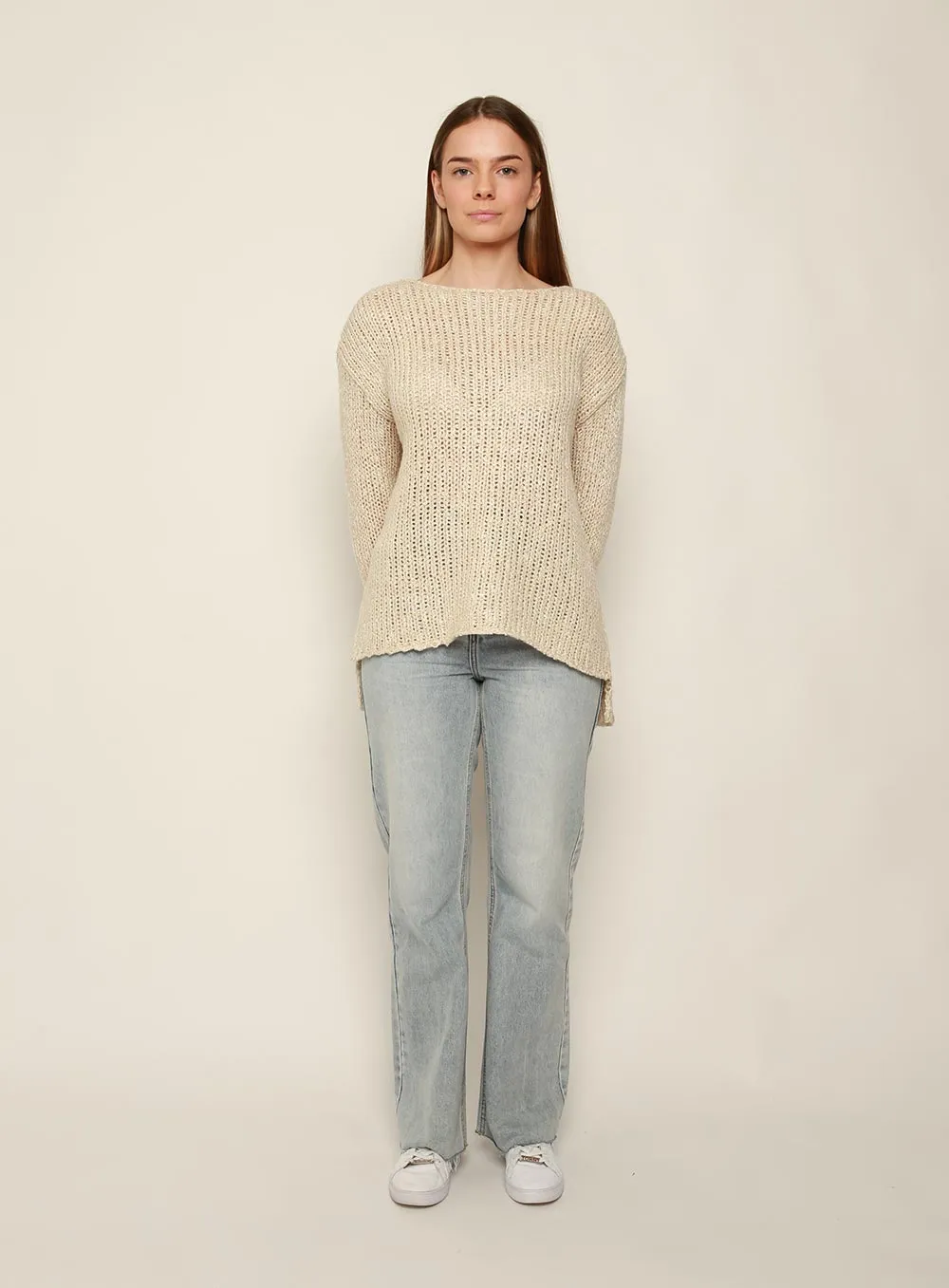 Ramona Knit Jumper-BEIGE