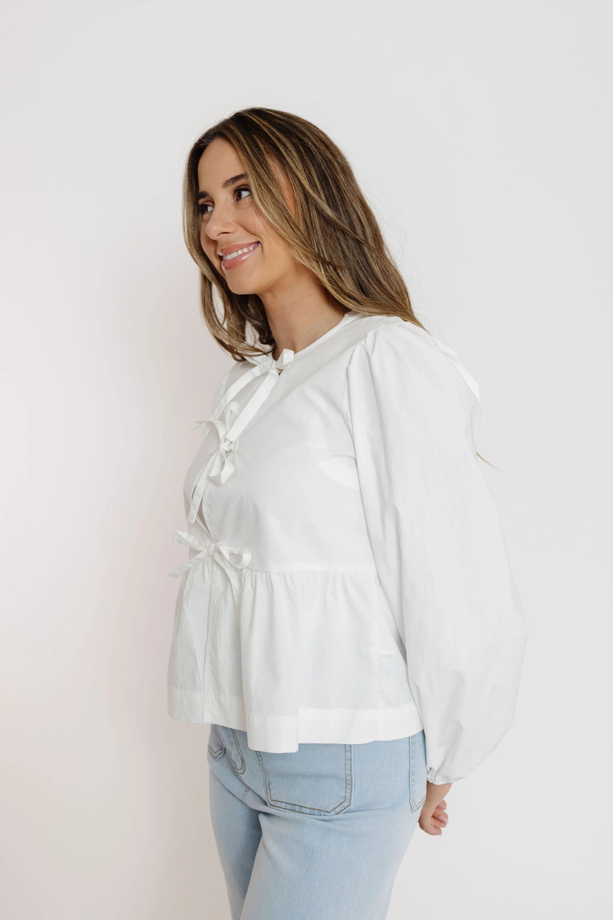 Ramsey Blouse in Off White