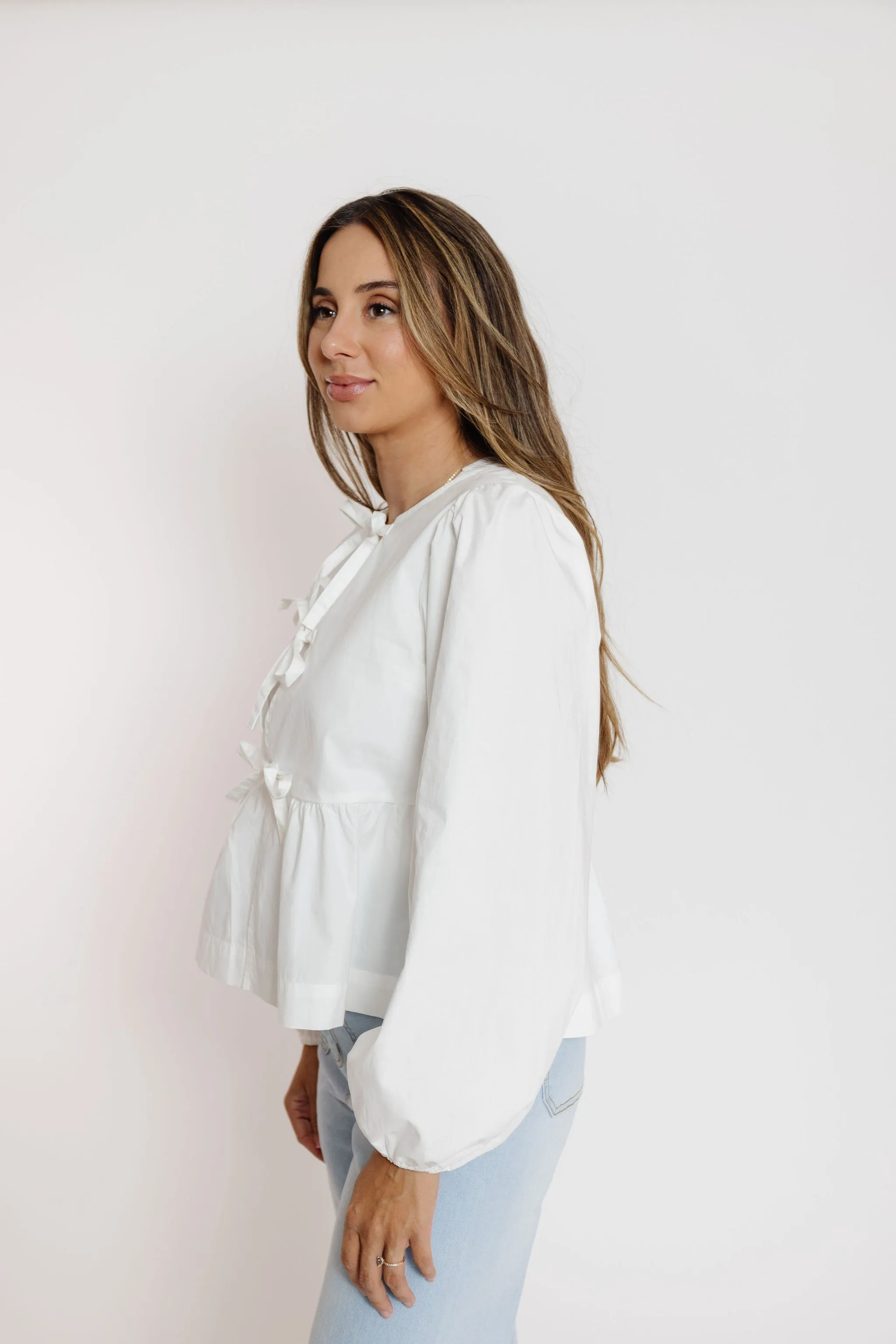 Ramsey Blouse in Off White