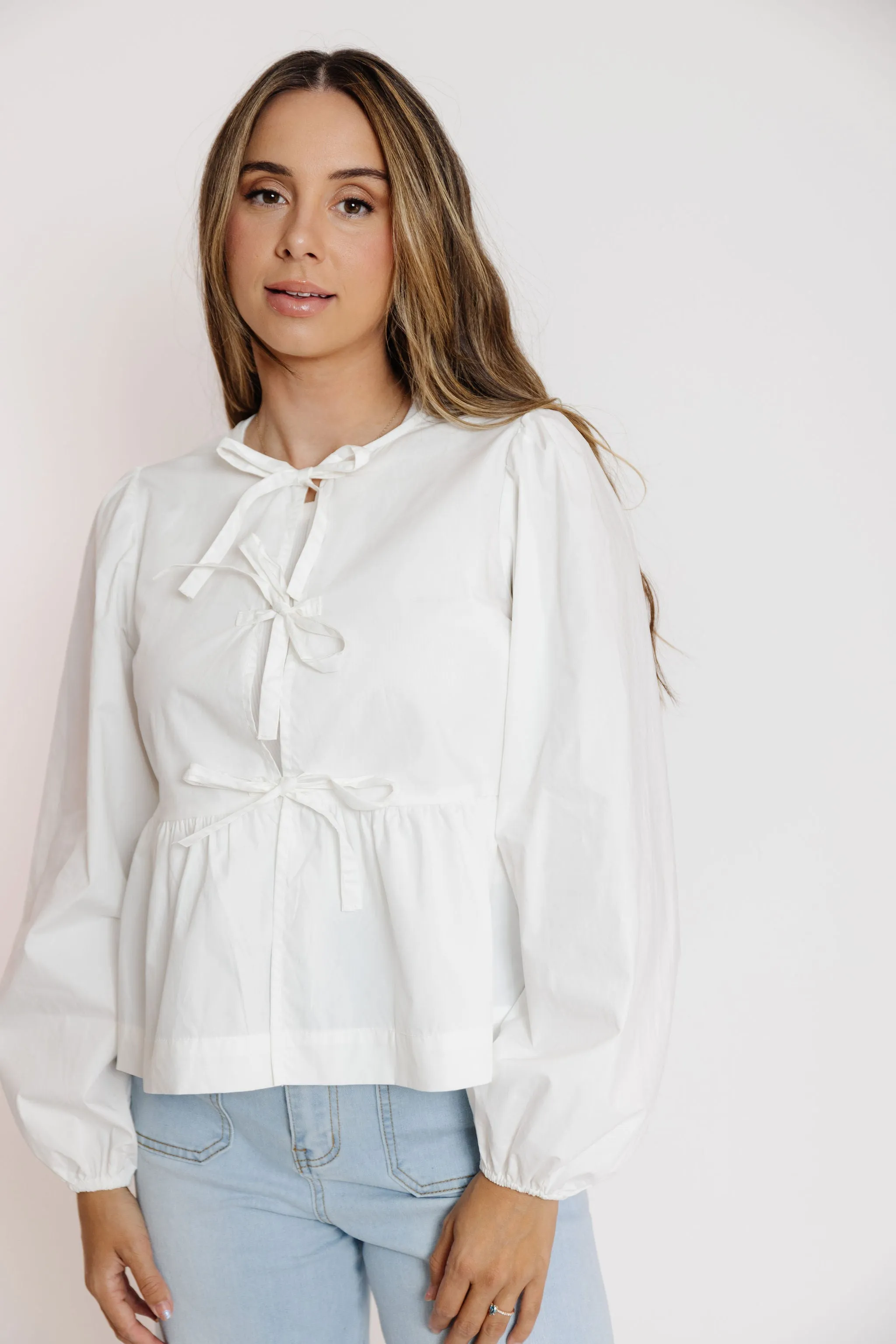 Ramsey Blouse in Off White