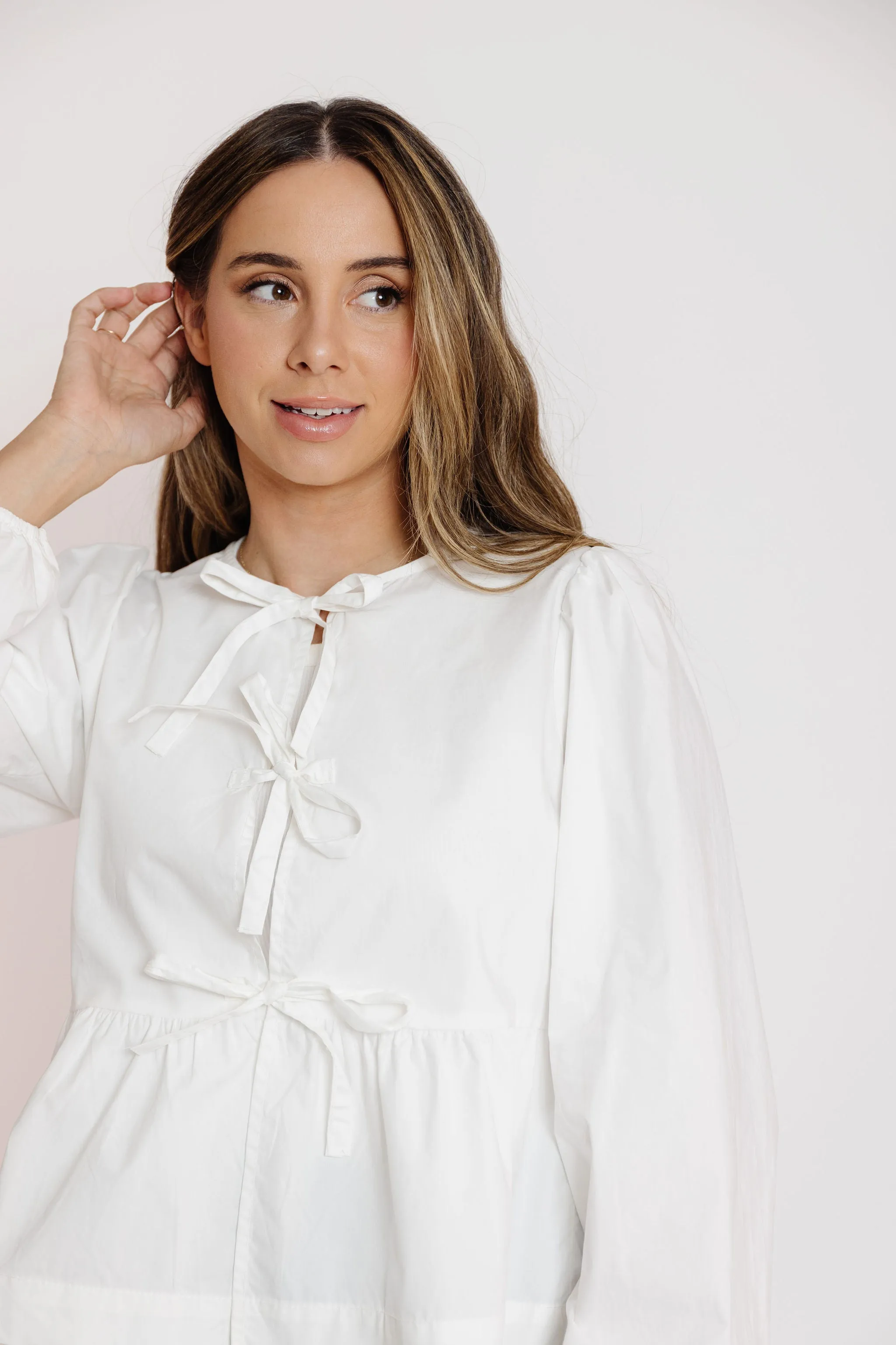 Ramsey Blouse in Off White