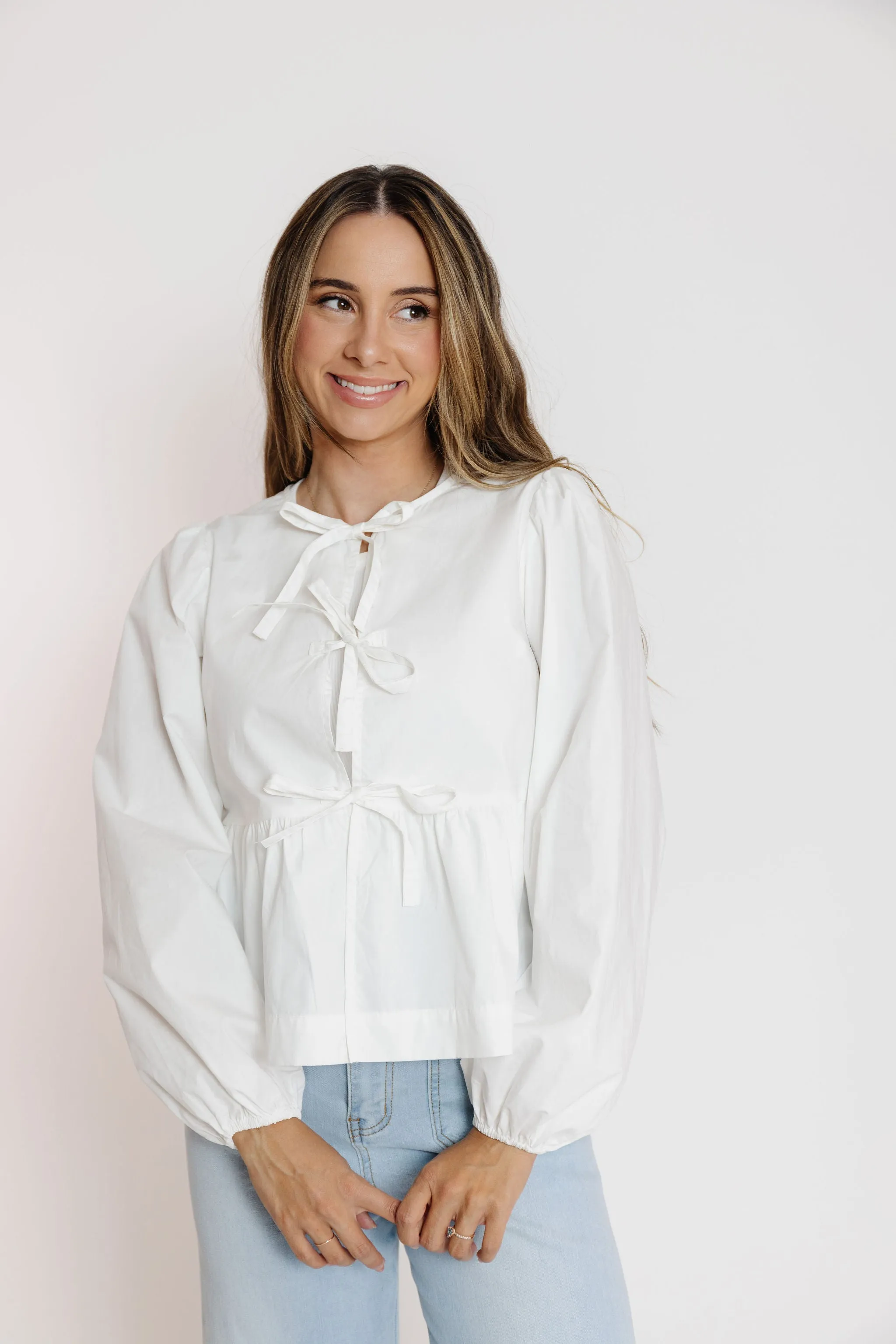 Ramsey Blouse in Off White