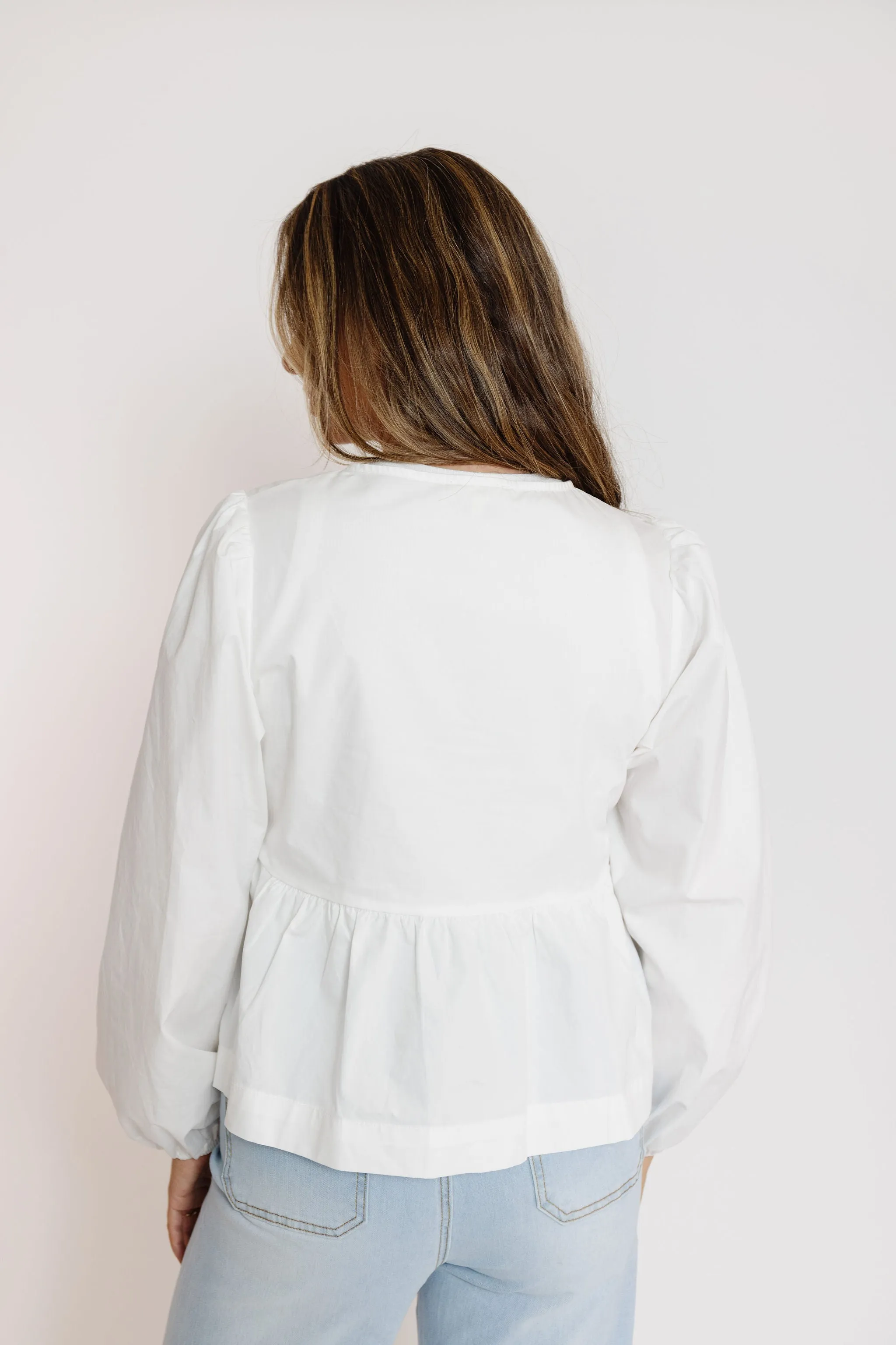 Ramsey Blouse in Off White