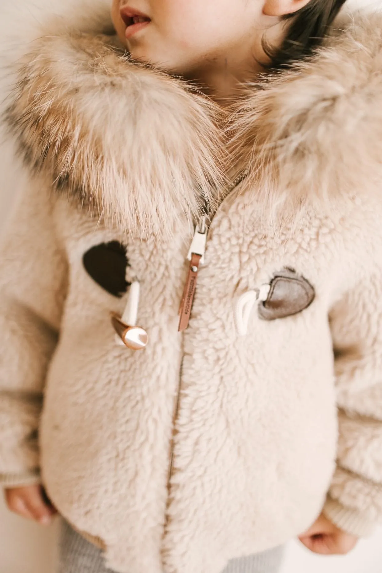 Shearling Camel Bomber Coat