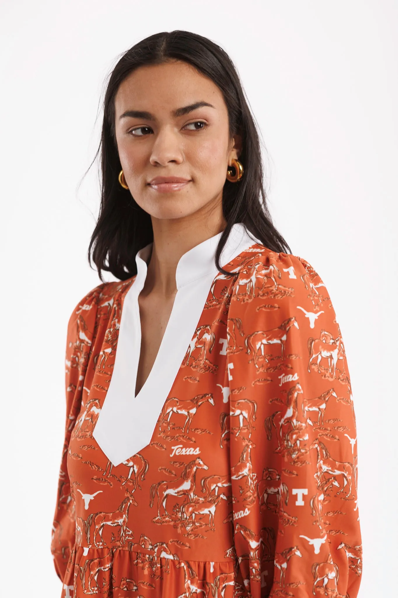 Tailgate Collection Tory Dress - Texas Horse Toile