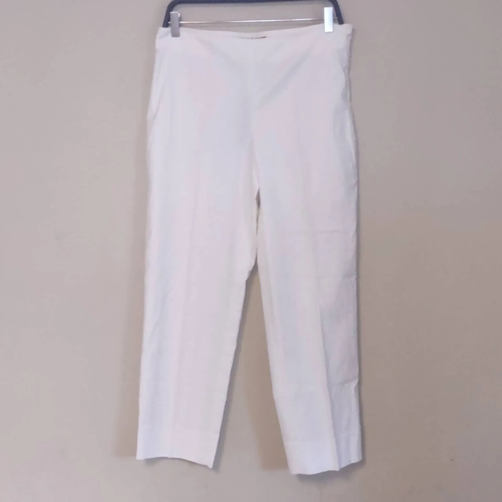 TALBOTS CHATHAM CROP PANTS - WHITE