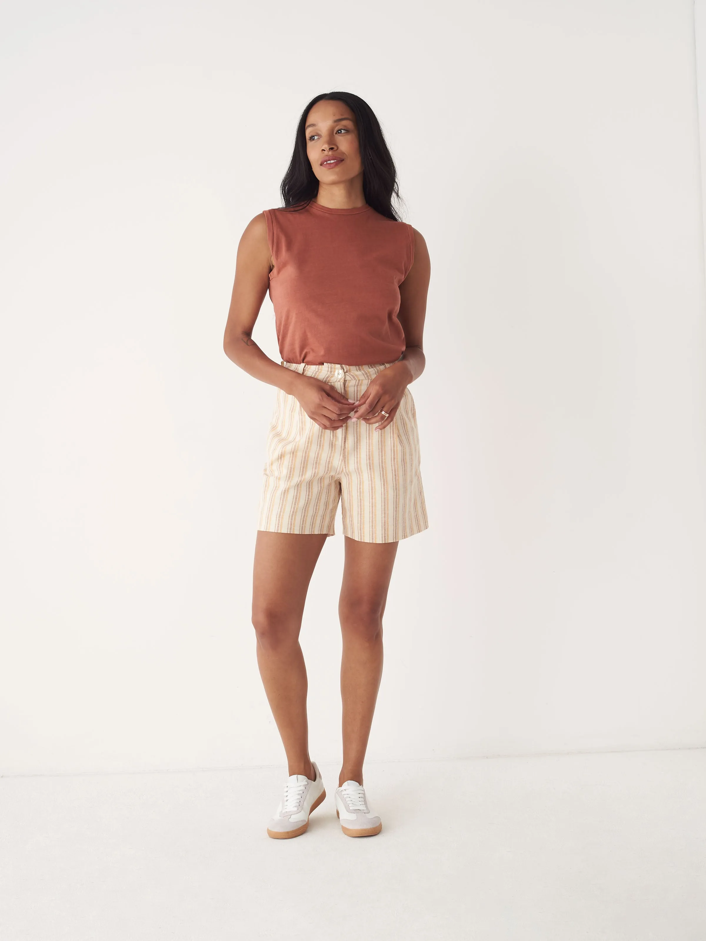 The Amelia Striped short in Honey