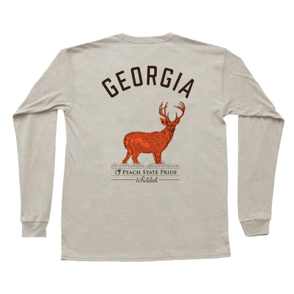 Topo Deer Long Sleeve Pocket Tee