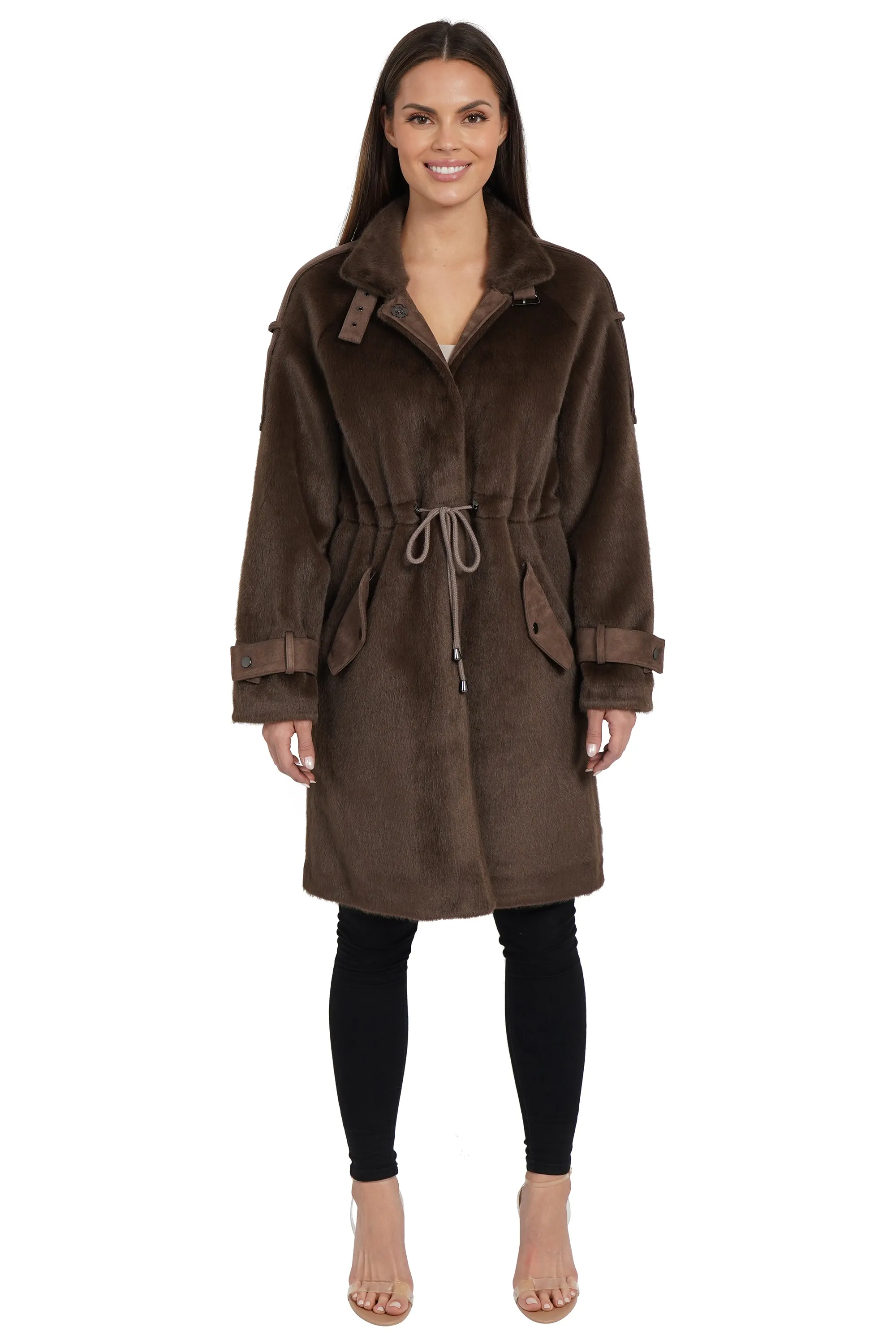 Tracy Faux Fur Parka Coat