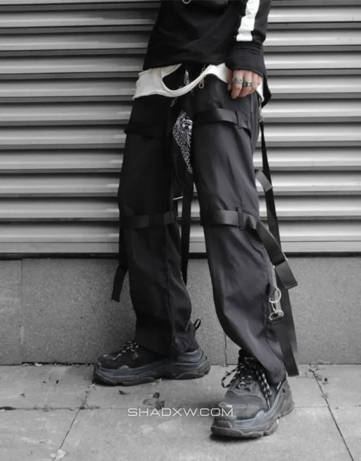 Wide leg cargo pants