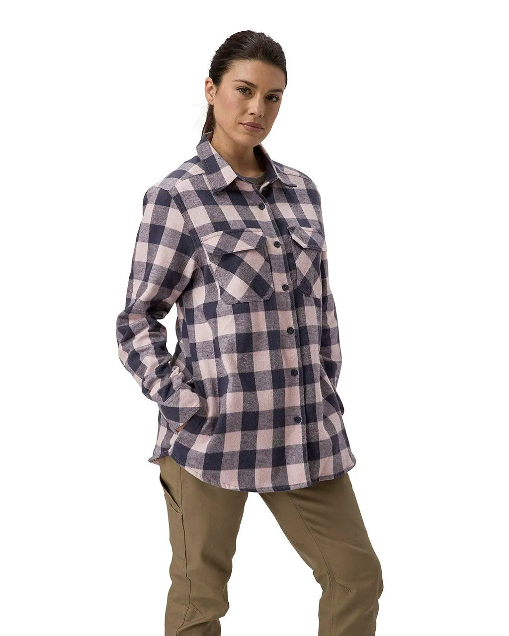 Women's Buffalo Check Flannel Overshirt