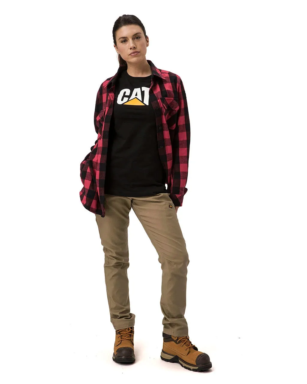 Women's Buffalo Check Flannel Overshirt