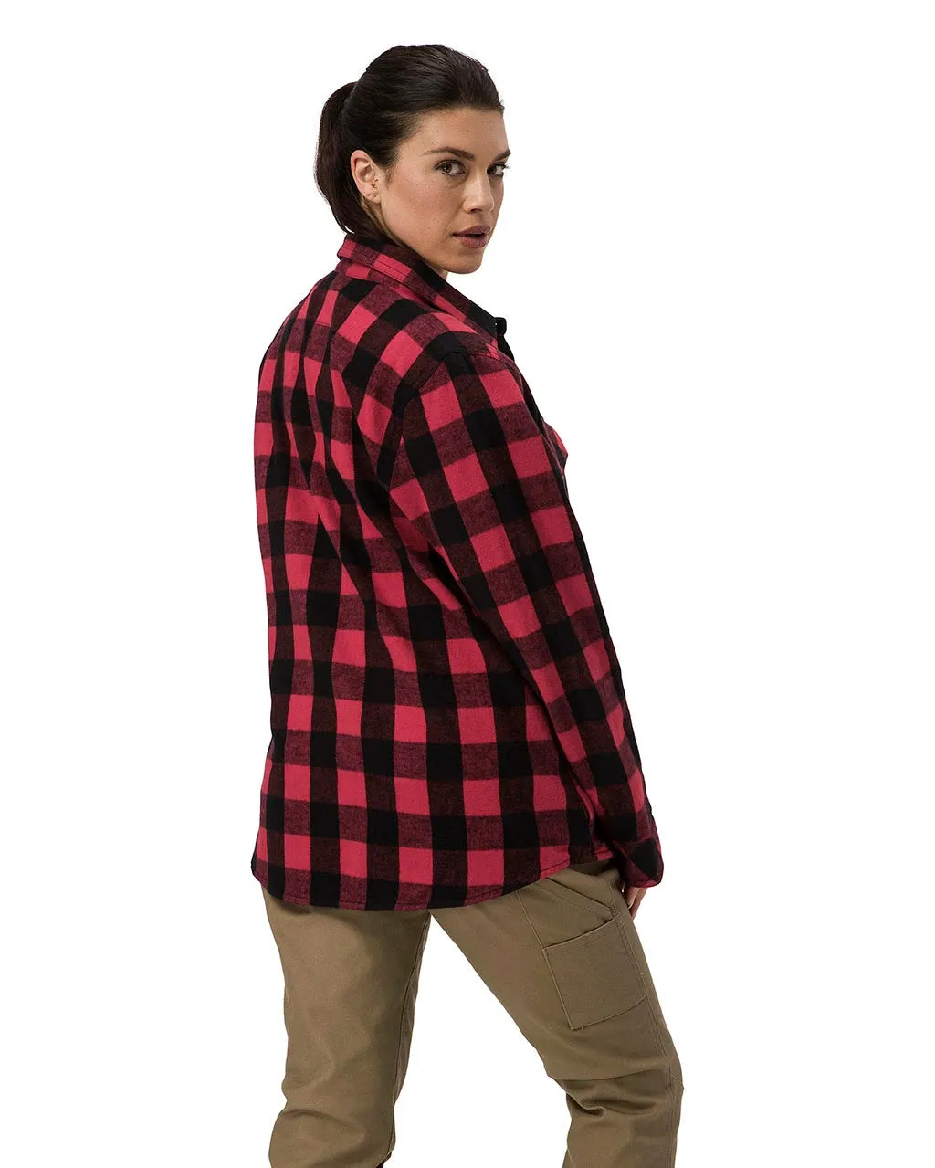 Women's Buffalo Check Flannel Overshirt