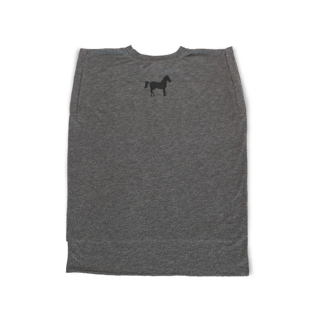 Women's Grey Flowy Tank