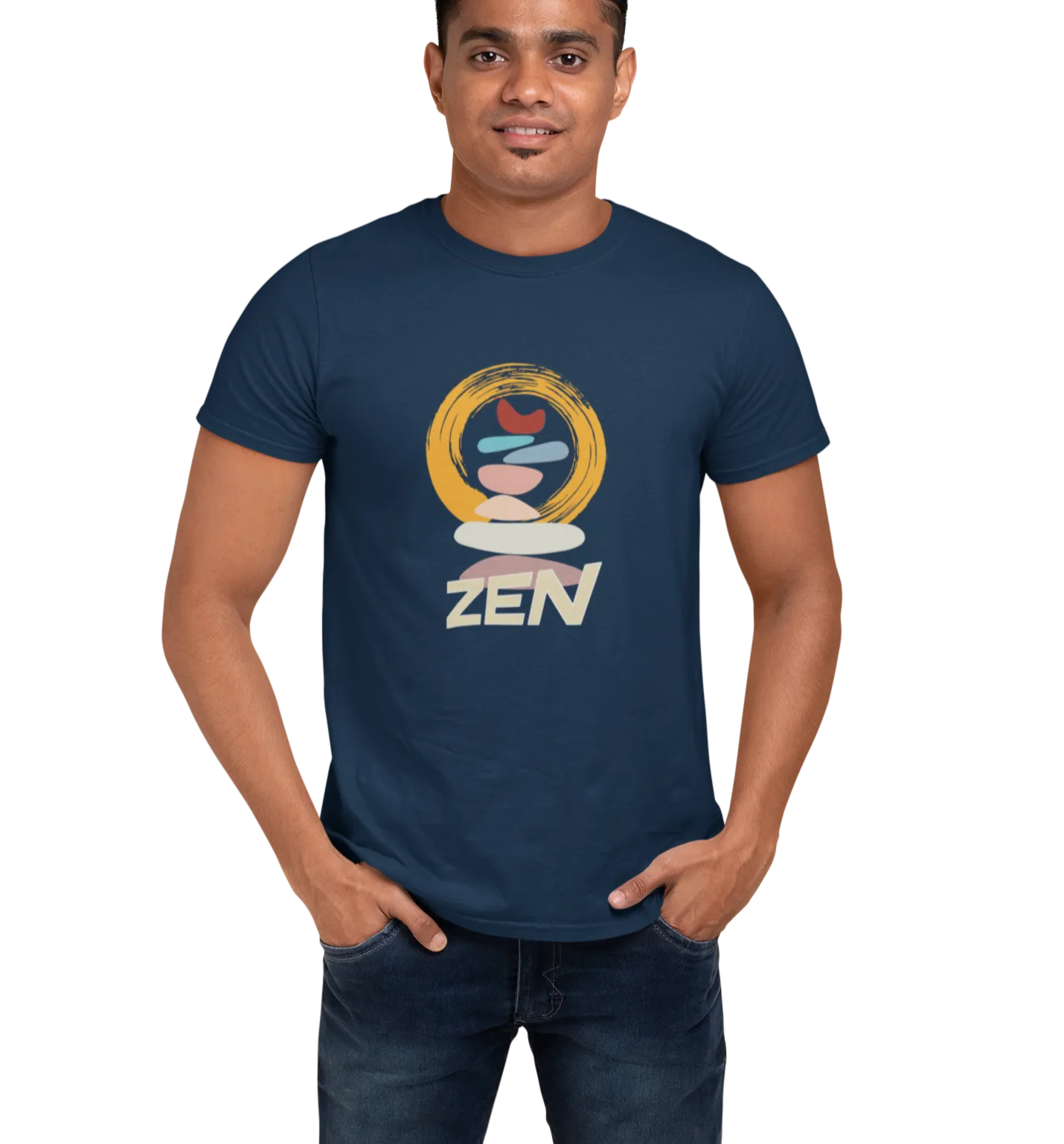 Zen Stone Men's T Shirt D04