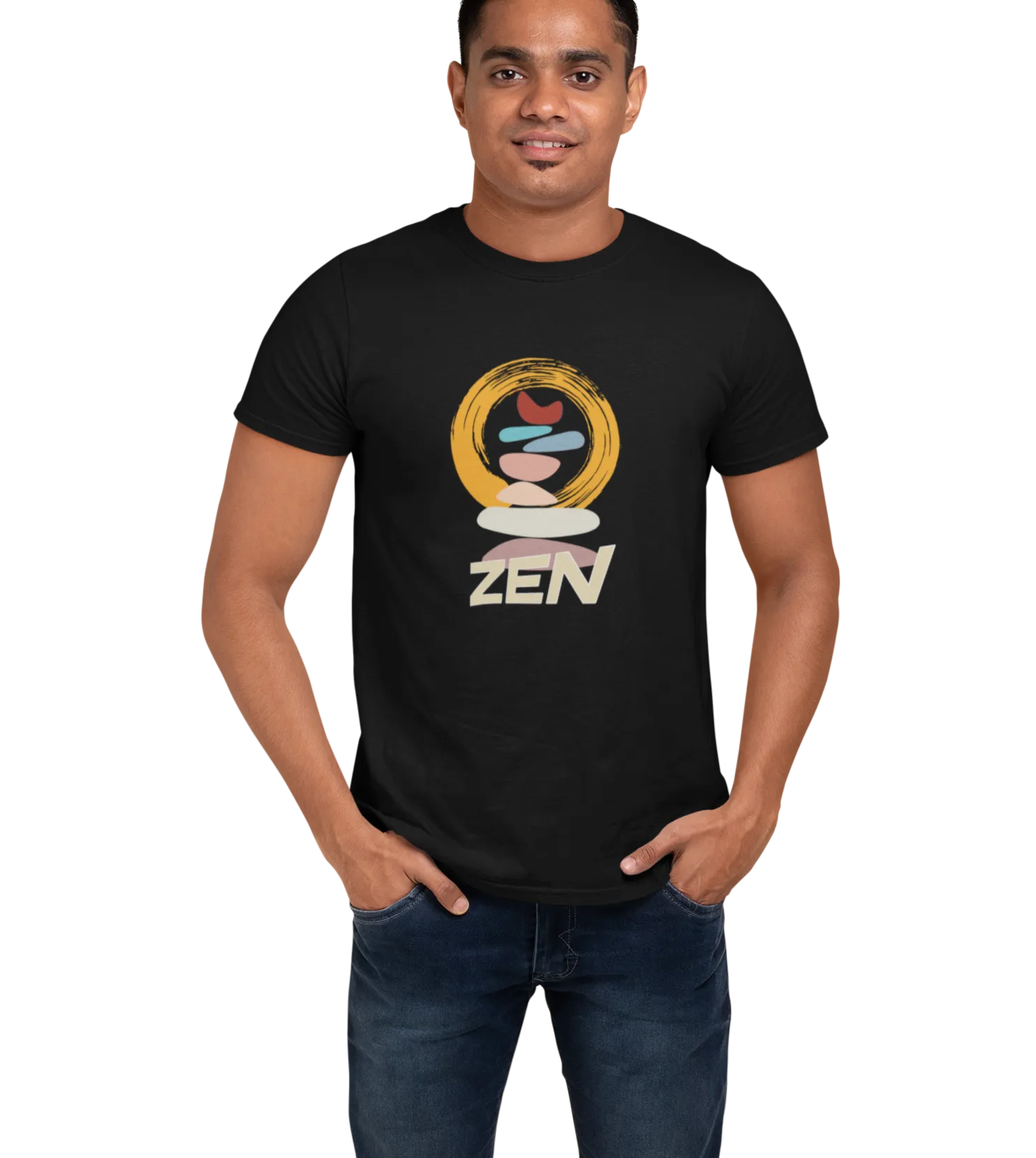 Zen Stone Men's T Shirt D04